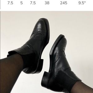 Prada Leather pull on Chelsea Boots Sz 38